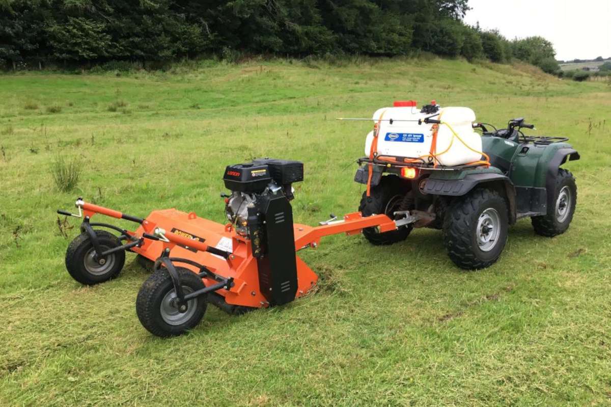 ATV Towable Flail Mower 15HP Petrol Engine