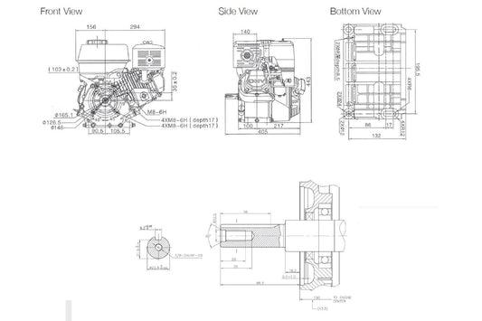 Loncin 440FD Diesel Engine