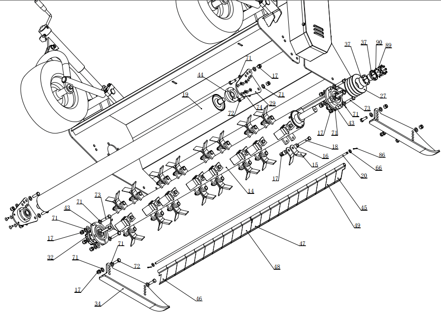 ATV Flail Mower - Spare Parts