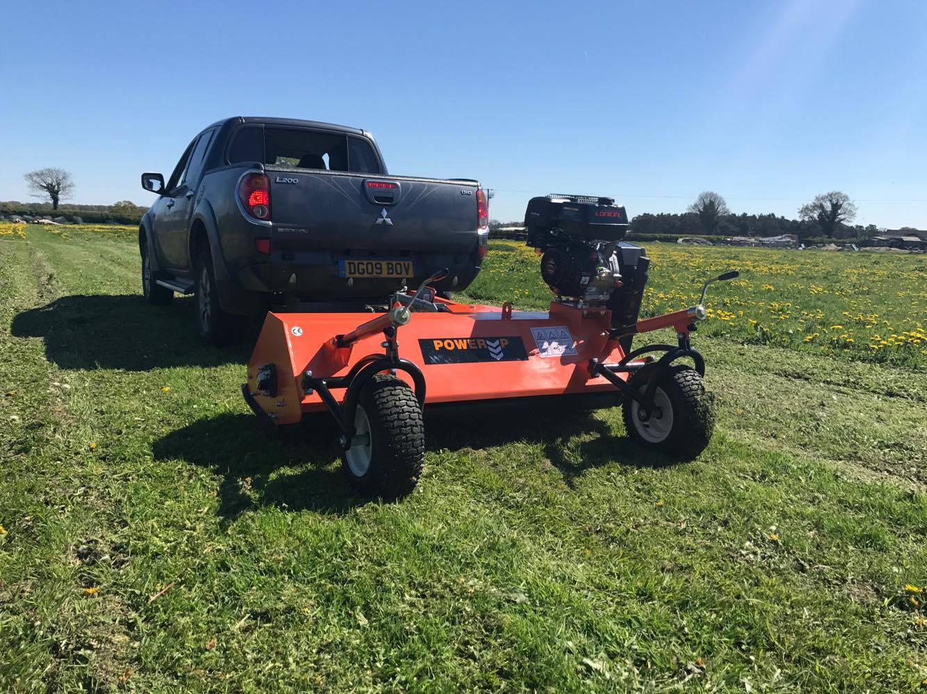ATV Towable Flail Mower 15HP Petrol Engine