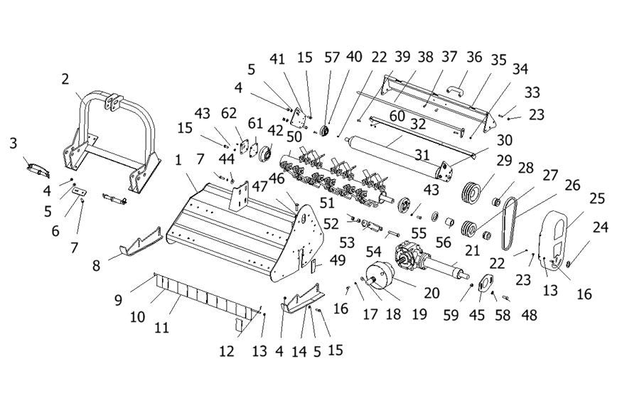 EFGC Mower & Side Shift Version - Spare Parts