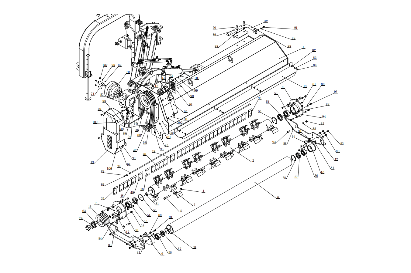 Heavy Pro Verge Mower - Spare Parts