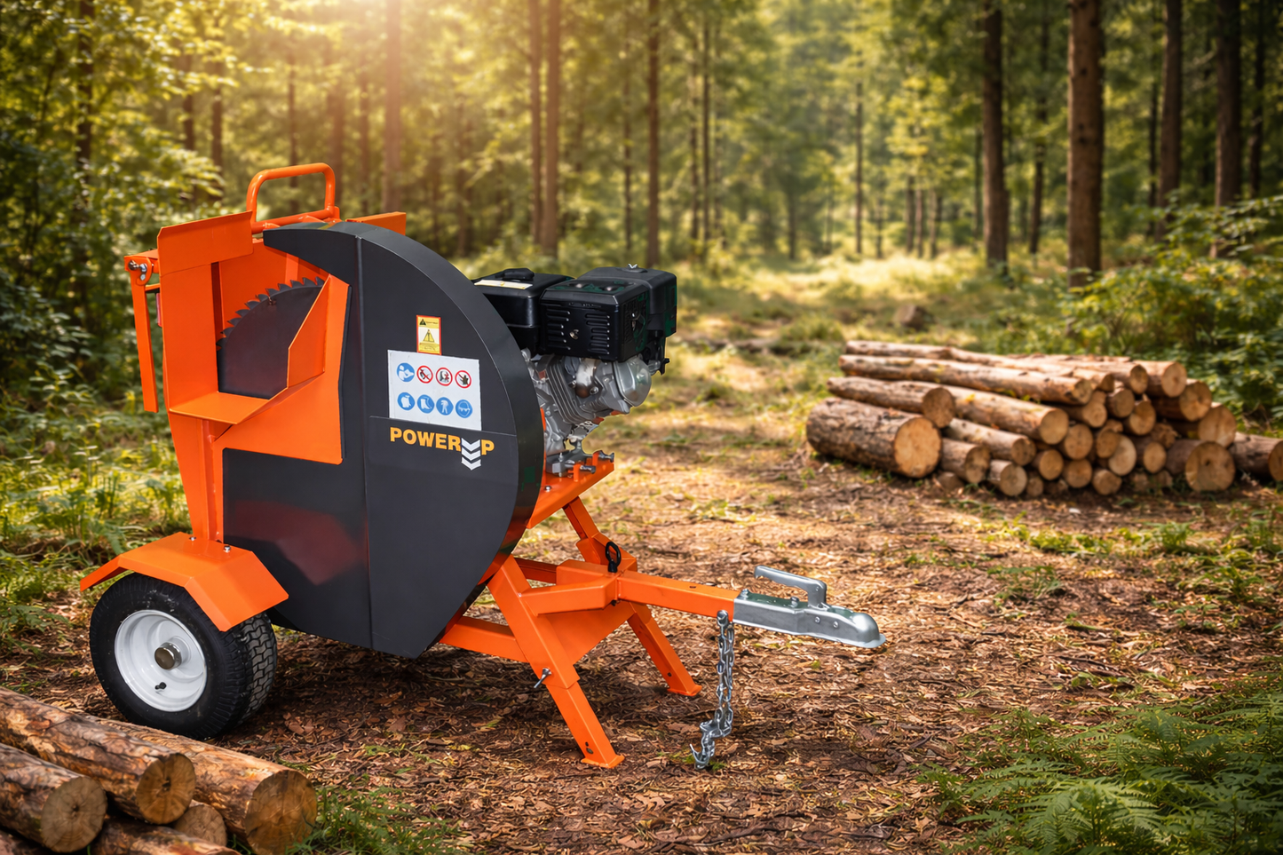 Petrol Engine Log Saw