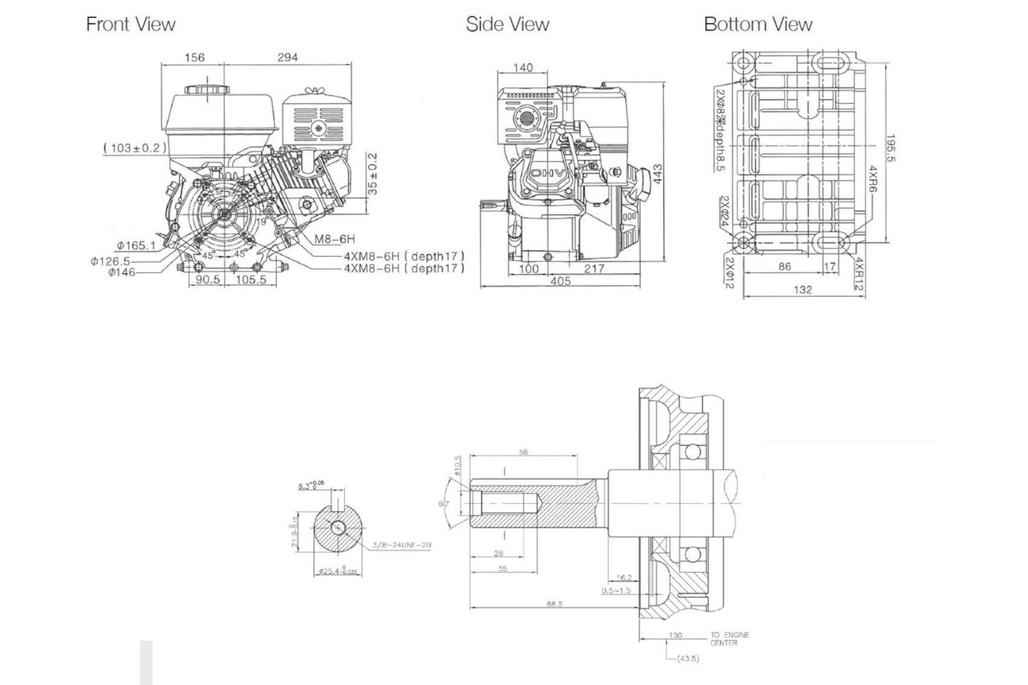 Loncin 440FD Diesel Engine