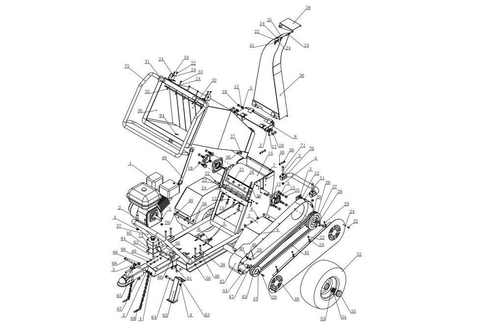 Petrol Chipper - Spare Parts