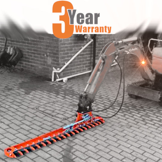 Excavator Hedge Cutter Attachment for 0.75t – 8T Diggers