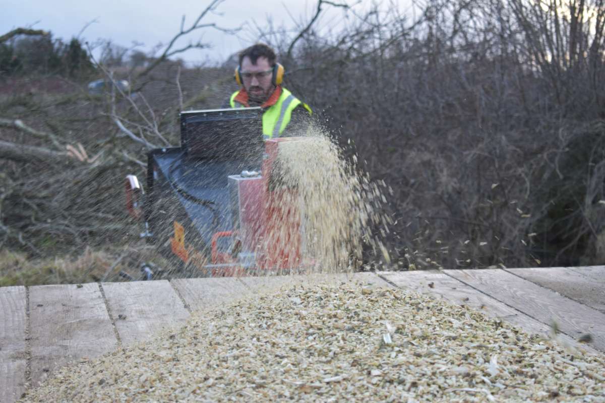 Tracked Petrol Wood Chipper