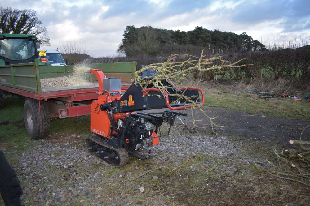 Tracked Petrol Wood Chipper