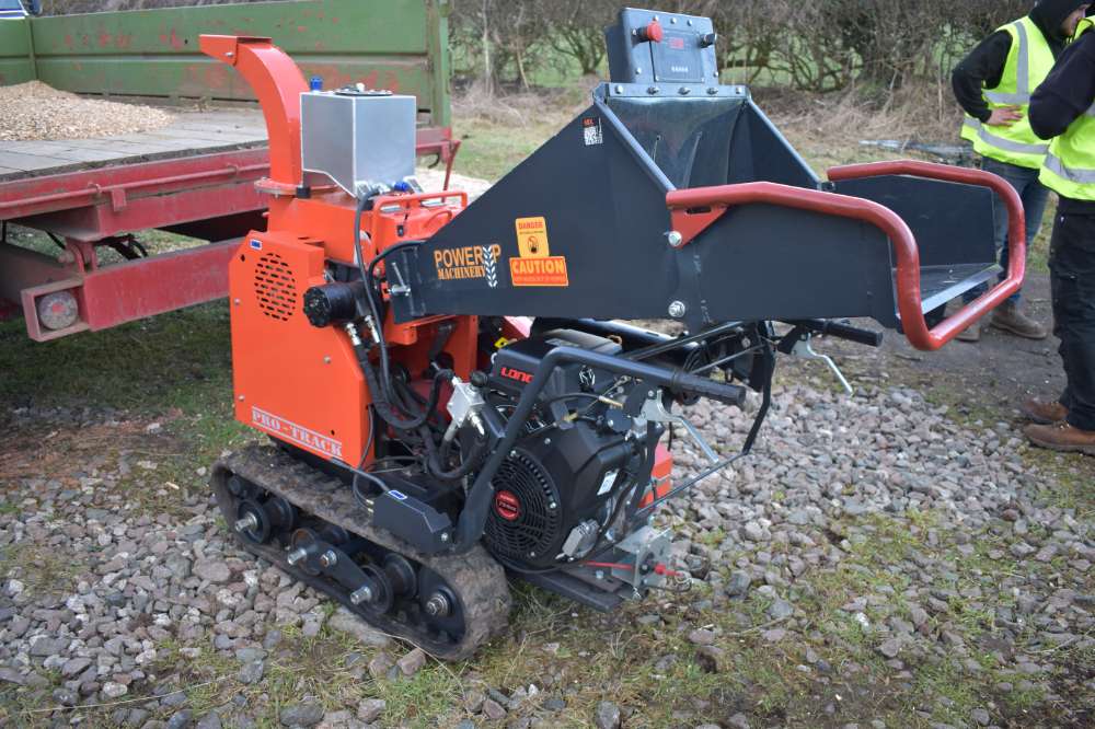Tracked Petrol Wood Chipper