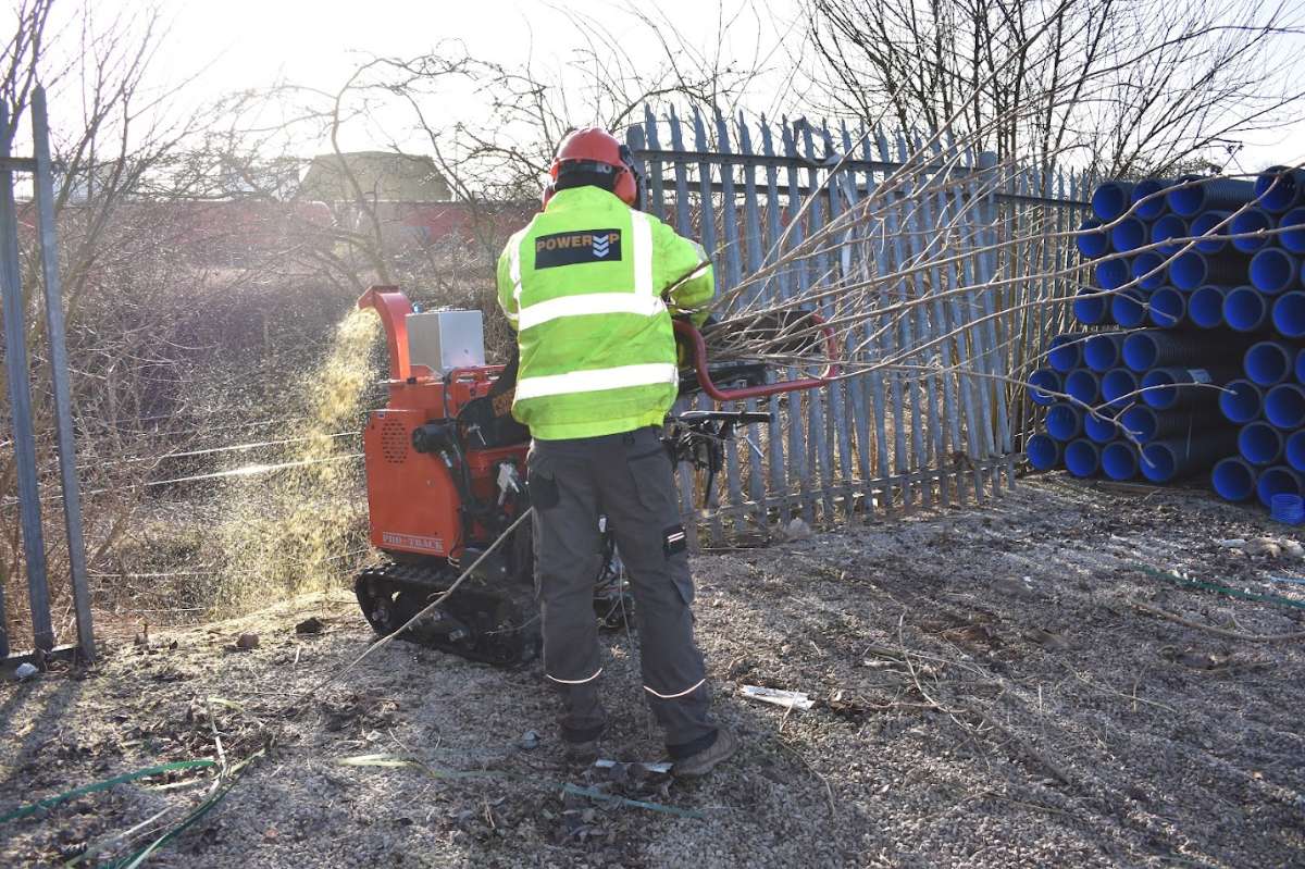 Tracked Petrol Wood Chipper