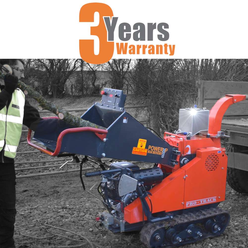 Tracked Petrol Wood Chipper